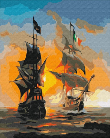 Marine Yin und Yang Malen nach Zahlen