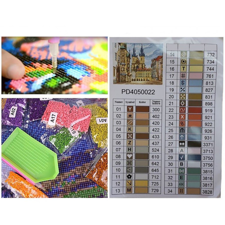 5D Bunter Löwe Diamond Mosaic 40x50 cm