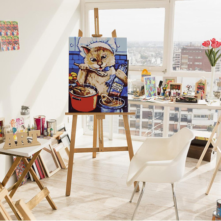 Koch Katze Malen nach Zahlen