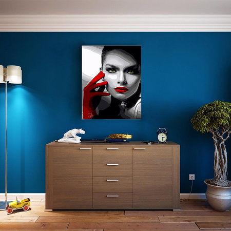 Mädchen mit grünen Augen Malen Nach Zahlen