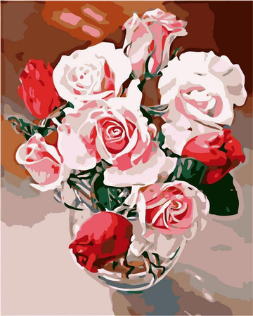 Rosen Malen nach Zahlen