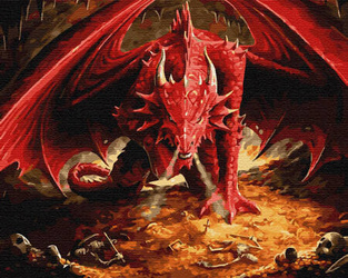 Roter Drache Malen Nach Zahlen