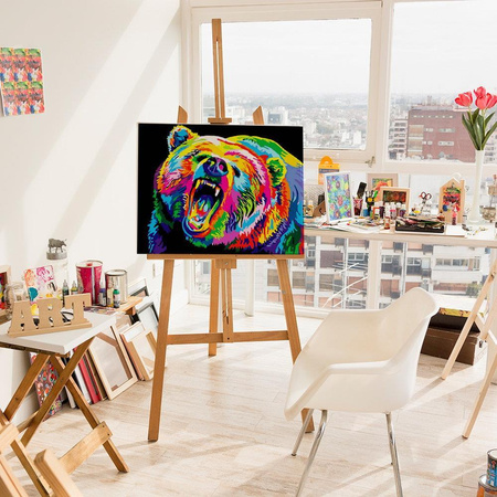 Knurrender Bär Malen nach Zahlen