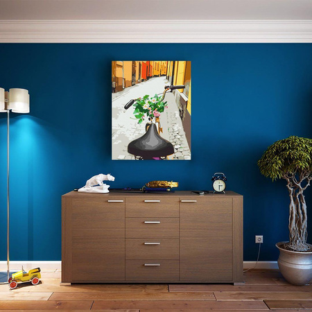 Radfahren in der Altstadt Malen Nach Zahlen