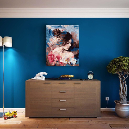 Porträt in unscharfen Farben Malen nach Zahlen