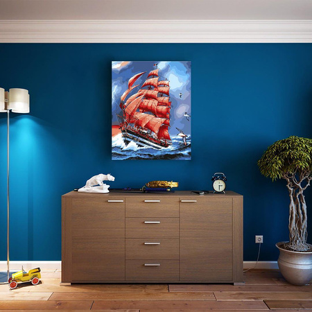 Scharlachrote Segel Malen nach Zahlen