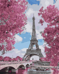 Magnolien in Paris. Malen nach Zahlen