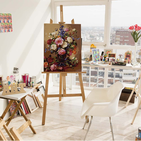 Rosen und Pfingstrosen Malen Nach Zahlen