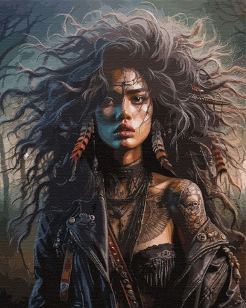 Krieger des Waldes Malen Nach Zahlen