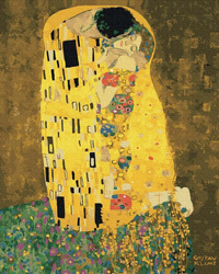 Der Kuss (Gustav Klimt) Malen nach Zahlen ohne Rahmen
