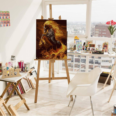 Feuerpferd Malen nach Zahlen