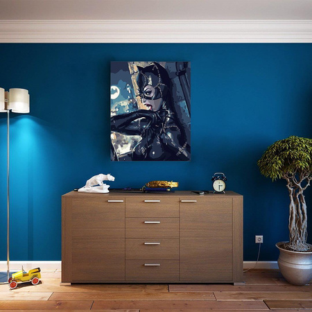 Katzenfrau Malen nach Zahlen