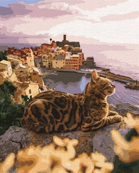 Katze am Meer Malen Nach Zahlen