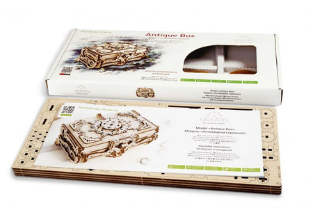 Antiker Sarg Ein mechanisches Modell, das zusammengebaut werden soll