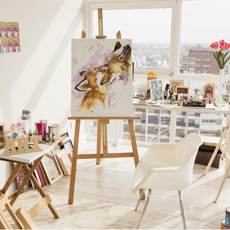 Süße Füchse Malen nach Zahlen