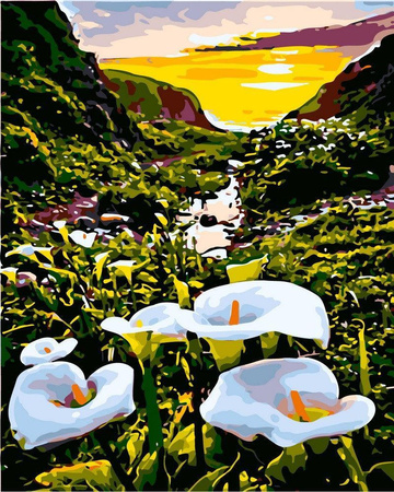 Lilien Malen nach Zahlen