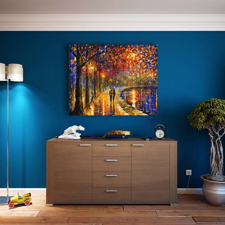 Ein Spaziergang unter Laternen Malen Nach Zahlen