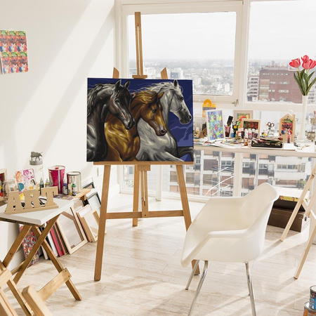 Pferdetrio Malen Nach Zahlen