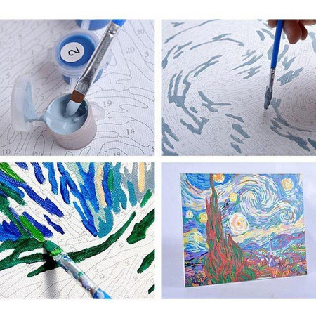 Ballerinas Malen nach Zahlen ohne Rahmen