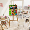 Bunter Feiertag 40x50, der durch Zahlen malt