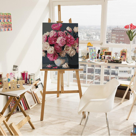 Strauß rosa Freuden Malen Nach Zahlen