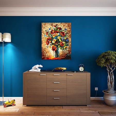 Bunte Blumen Malen Nach Zahlen