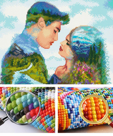 5D Forest Bay Diamant Stickmosaik 40x50 cm