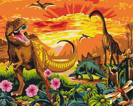 Jurassic Park Malen nach Zahlen