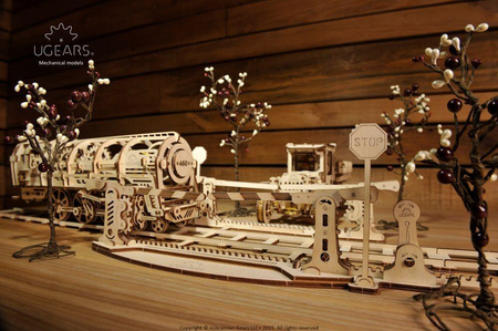 Antrieb mit Schienen Mechanisches Modell zum Zusammenklappen