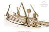 Antrieb mit Schienen Mechanisches Modell zum Zusammenklappen