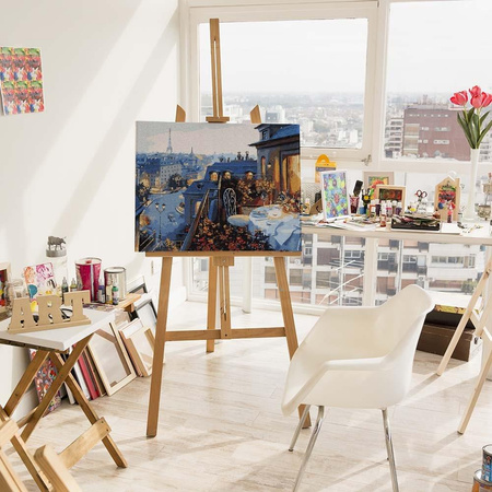 Abendessen in Paris. Malen nach Zahlen