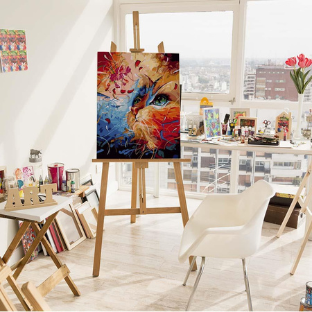 Ausgefallene Katzenmalerei nach Zahlen