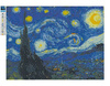 Diamant-Stickerei, rahmenlos, Van Gogh Sternennacht, 30 x 40, Diamant-Mosaik 5D