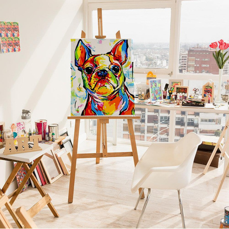 Helle Bulldogge Malen nach Zahlen