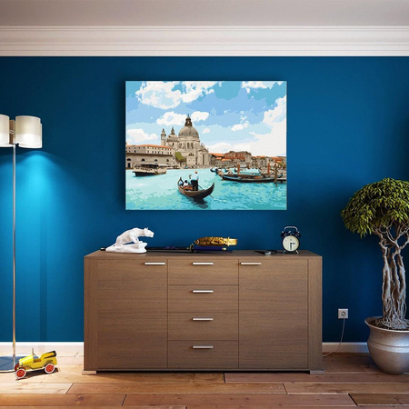Venedig Malen nach Zahlen ohne Rahmen