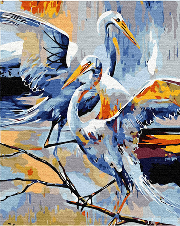 Störche Malen Nach Zahlen