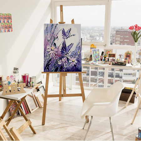 Schmetterling auf Blumen Malen nach Zahlen