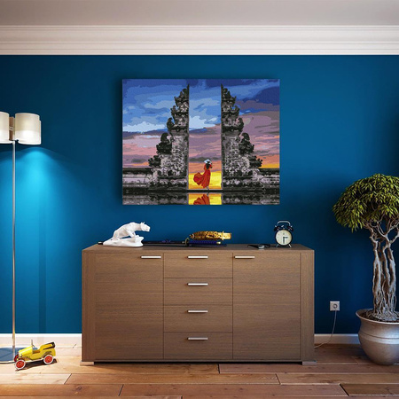 Reisender aus Bali Malen nach Zahlen