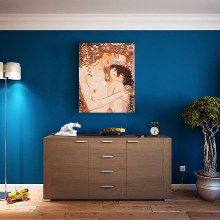 Mutter und Kind. Gustav Klimt Malen Nach Zahlen