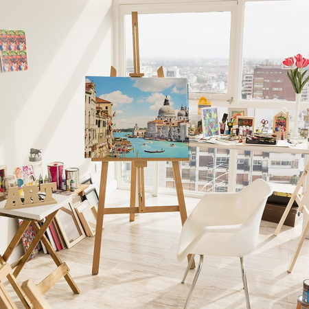 Grand Canal Basilika von Santa Maria Della Salute, Venedig 40x30cm Diamantmosaik