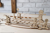 Antrieb mit Schienen Mechanisches Modell zum Zusammenklappen