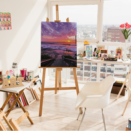 Sonnenuntergang am Strand Malen Nach Zahlen