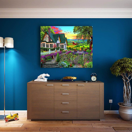 Haus auf dem Land 30x40cm Malen nach Zahlen