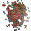 HOLZPUZZLE Holzlöwenpuzzle mit Tierelementen 127 Stk. Größe 316x417 mm