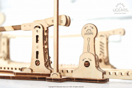 Antrieb mit Schienen Mechanisches Modell zum Zusammenklappen