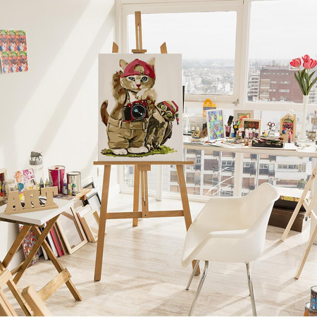 Die Touristenkatze Malen nach Zahlen