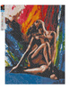 Diamant-Stickerei ohne Rahmen, leidenschaftliche Gefühle, nackte Schönheit, 30 x 40, Diamant-Mosaik 5D