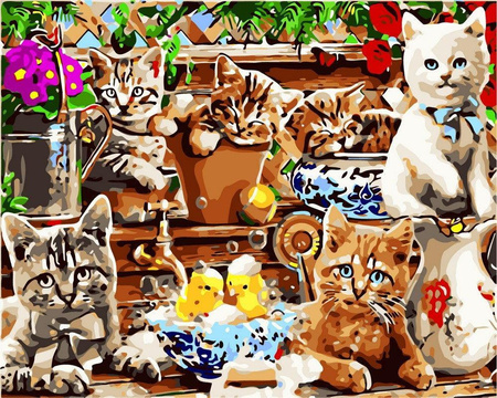 Kätzchen Malen nach Zahlen