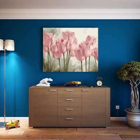 Rosa Tulpen Malen Nach Zahlen