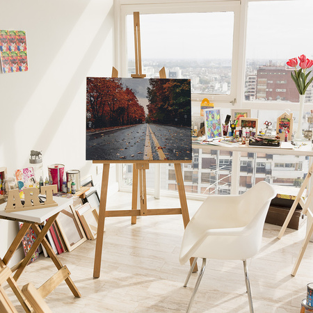 Herbstwege voller Erinnerungen Malen Nach Zahlen